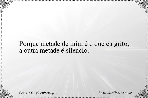 Frase de Oswaldo Montenegro
