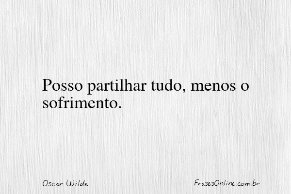 Frase de Oscar Wilde