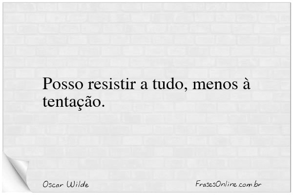 Frase de Oscar Wilde
