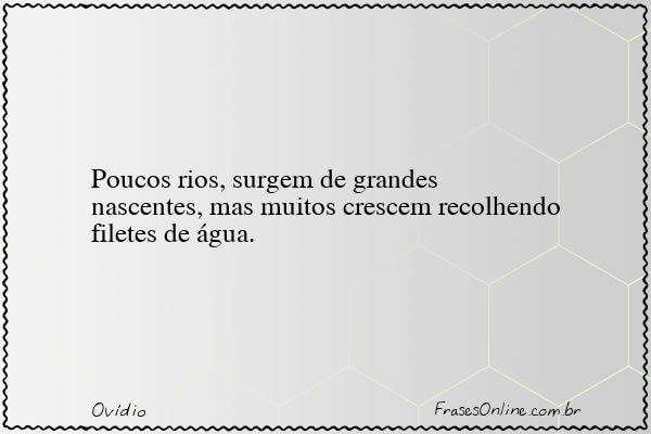 Frase de Ovídio