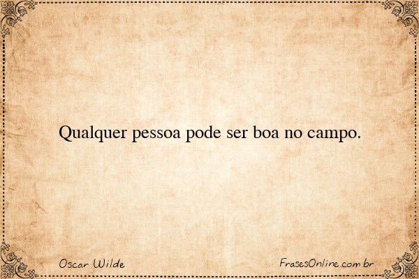 Frase de Oscar Wilde