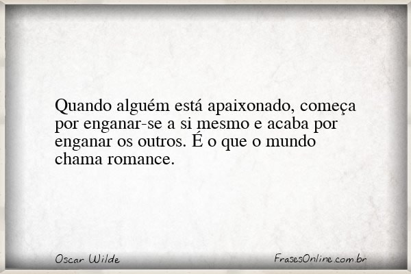 Frase de Oscar Wilde