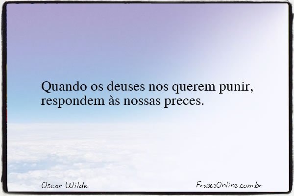 Frase de Oscar Wilde