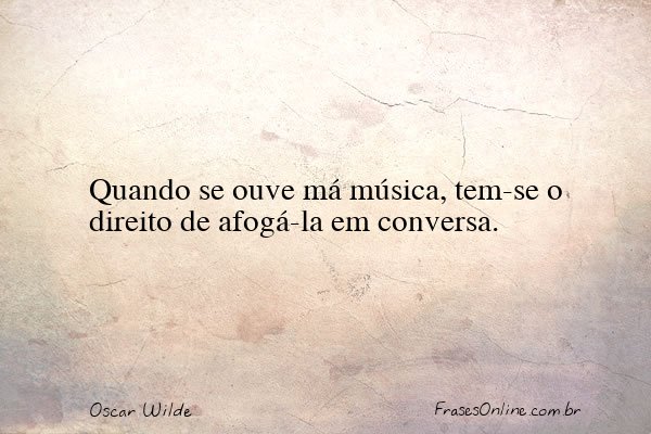 Frase de Oscar Wilde