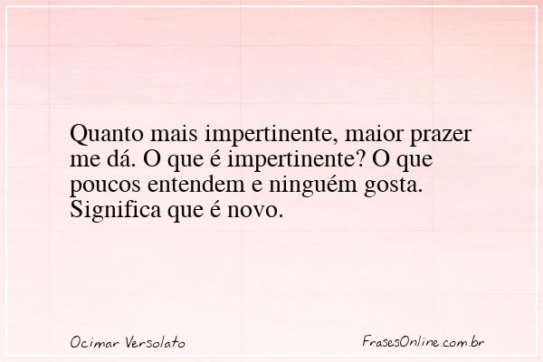 Frase de Ocimar Versolato