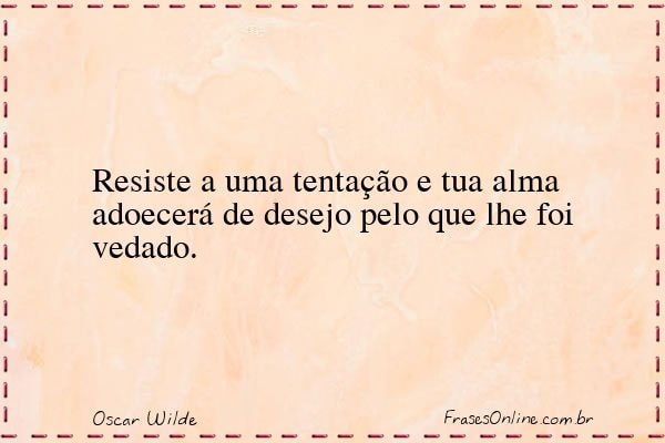 Frase de Oscar Wilde
