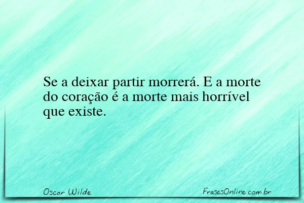 Frase de Oscar Wilde