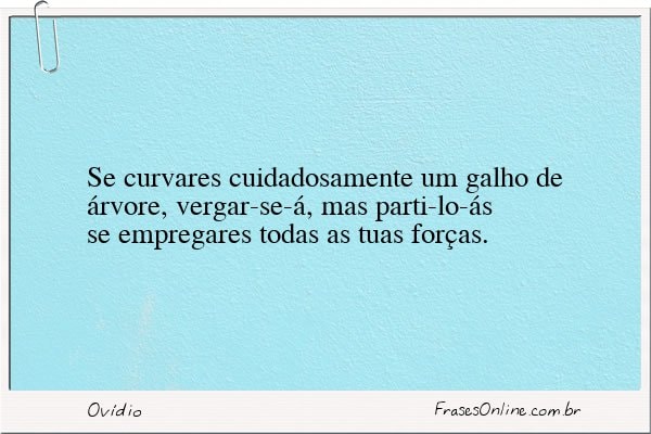 Frase de Ovídio