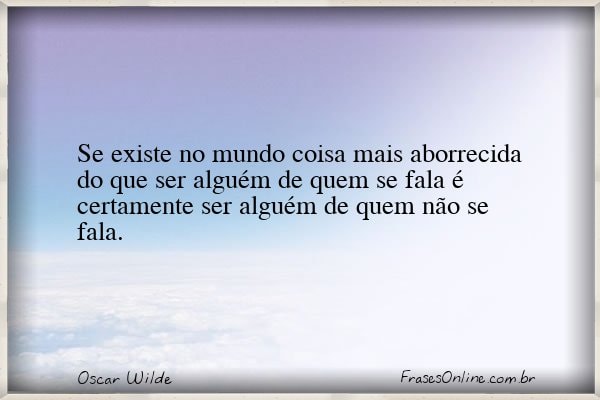 Frase de Oscar Wilde