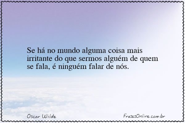 Frase de Oscar Wilde