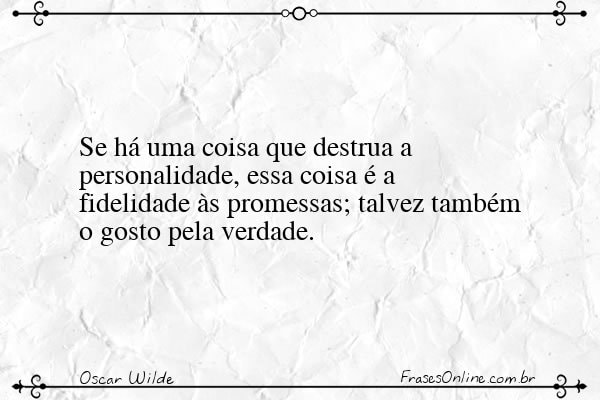 Frase de Oscar Wilde