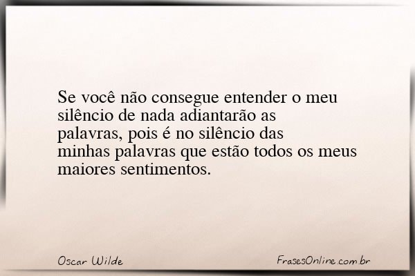 Frase de Oscar Wilde
