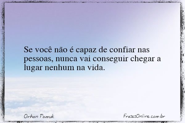 Frase de Orhan Pamuk