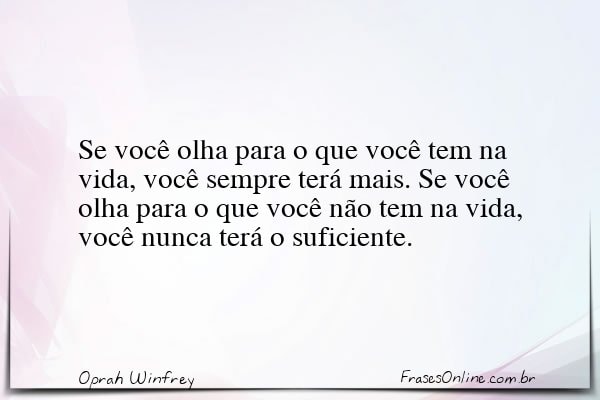 Frase de Oprah Winfrey