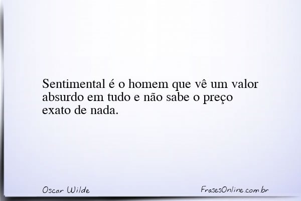 Frase de Oscar Wilde
