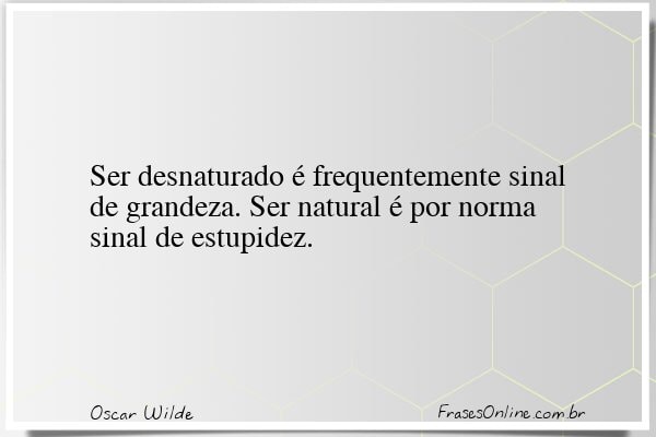 Frase de Oscar Wilde