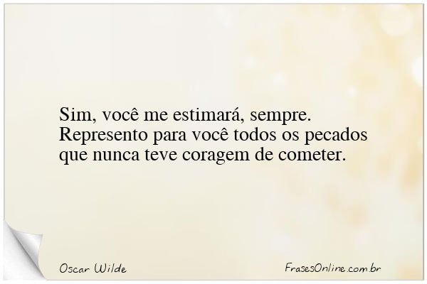 Frase de Oscar Wilde