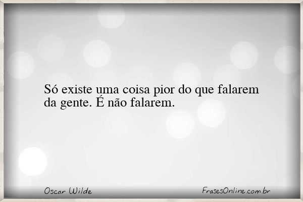 Frase de Oscar Wilde