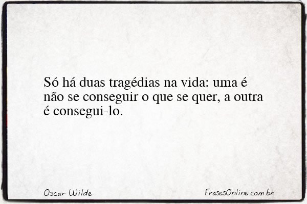 Frase de Oscar Wilde