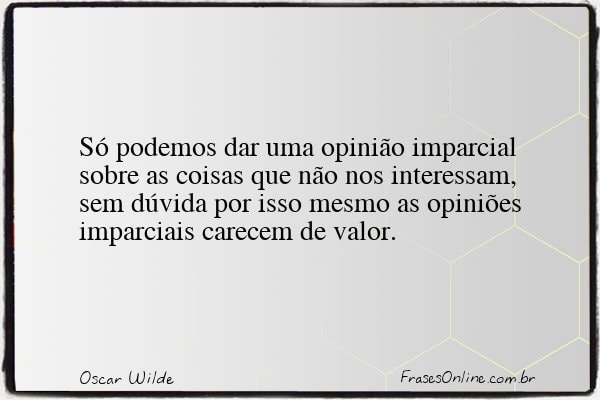 Frase de Oscar Wilde