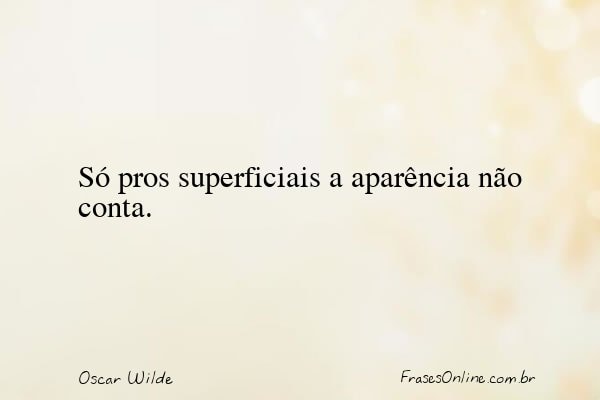 Frase de Oscar Wilde