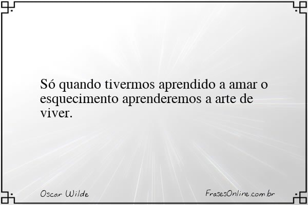 Frase de Oscar Wilde