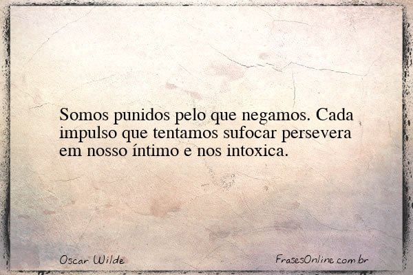 Frase de Oscar Wilde