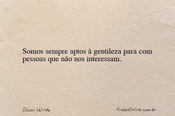 Frase de Oscar Wilde