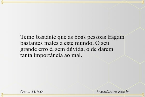 Frase de Oscar Wilde