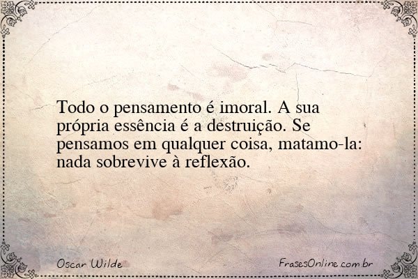 Frase de Oscar Wilde