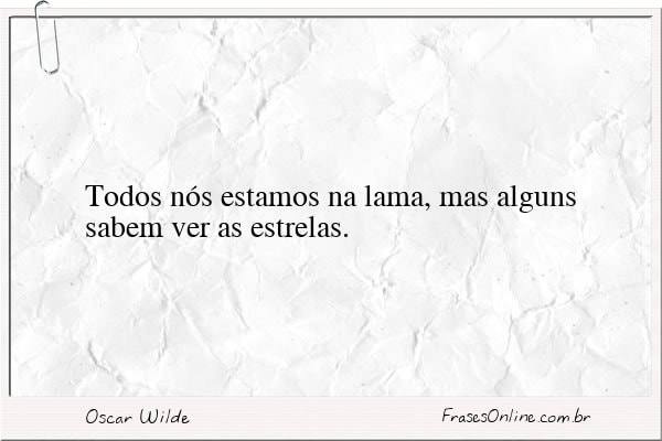 Frase de Oscar Wilde