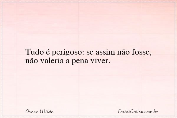 Frase de Oscar Wilde