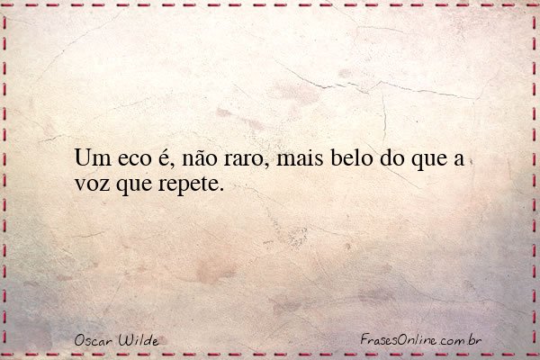 Frase de Oscar Wilde