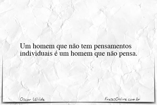 Frase de Oscar Wilde