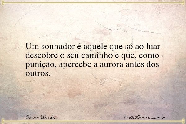Frase de Oscar Wilde