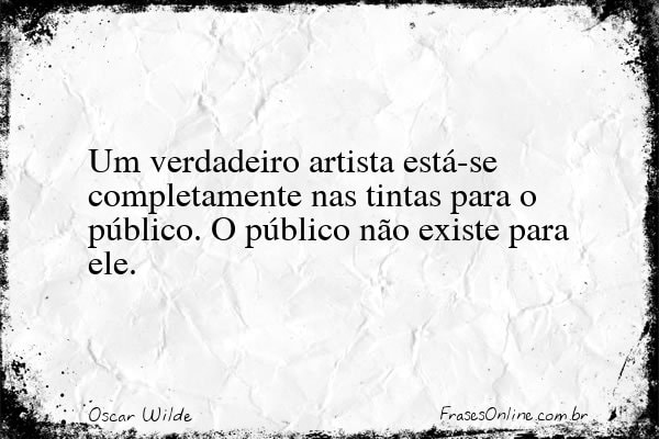 Frase de Oscar Wilde
