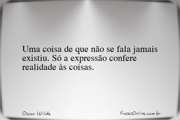 Frase de Oscar Wilde