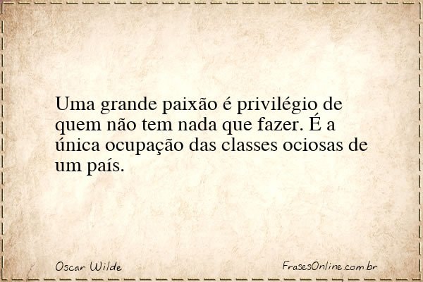 Frase de Oscar Wilde