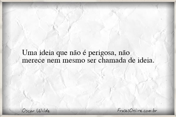 Frase de Oscar Wilde