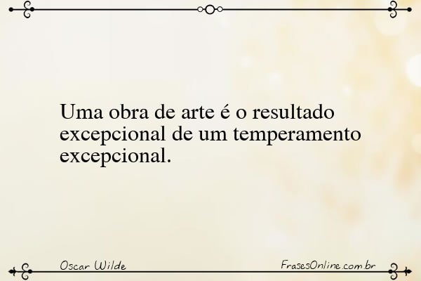 Frase de Oscar Wilde