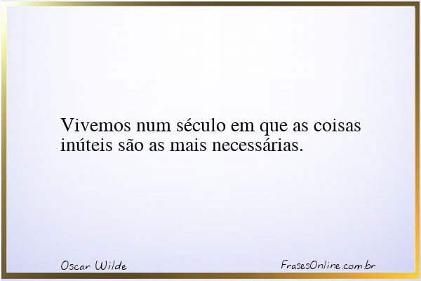 Frase de Oscar Wilde