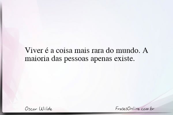 Frase de Oscar Wilde