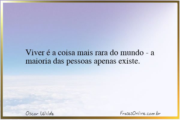 Frase de Oscar Wilde