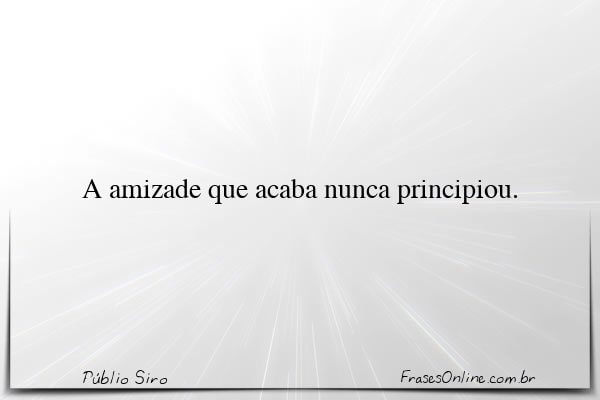 Frase de Públio Siro