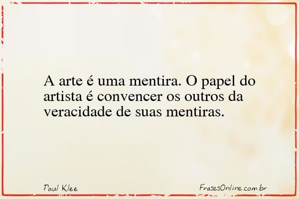 Frase de Paul Klee
