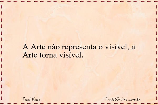 Frase de Paul Klee