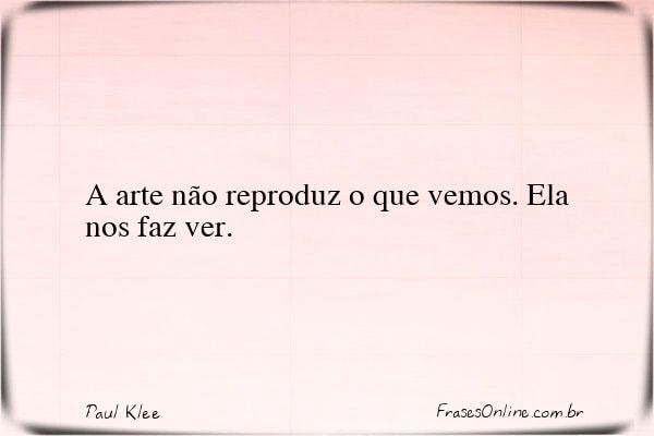 Frase de Paul Klee