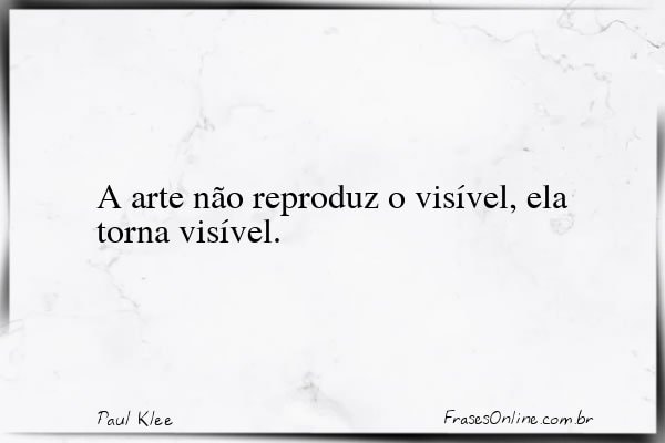Frase de Paul Klee