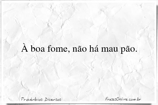 Frase de Provérbios Diversos