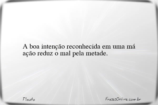 Frase de Plauto
